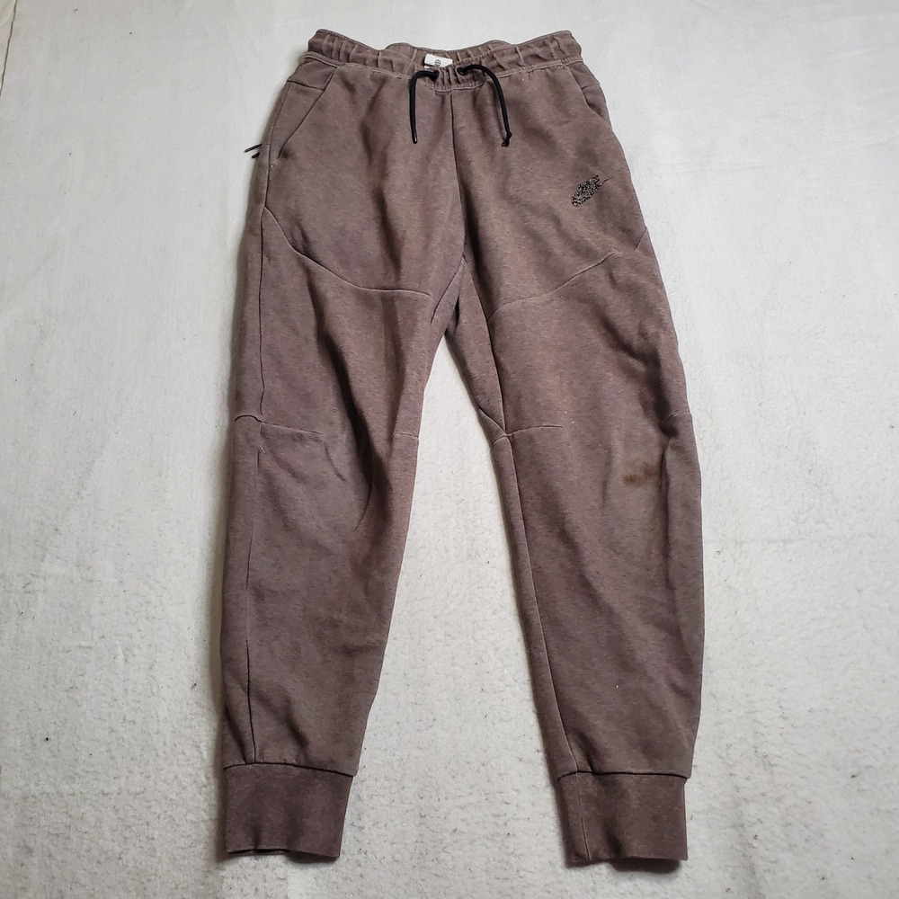 Nike Women's Sportswear Tech Fleece Joggers Brown DD4706-004 Size Small